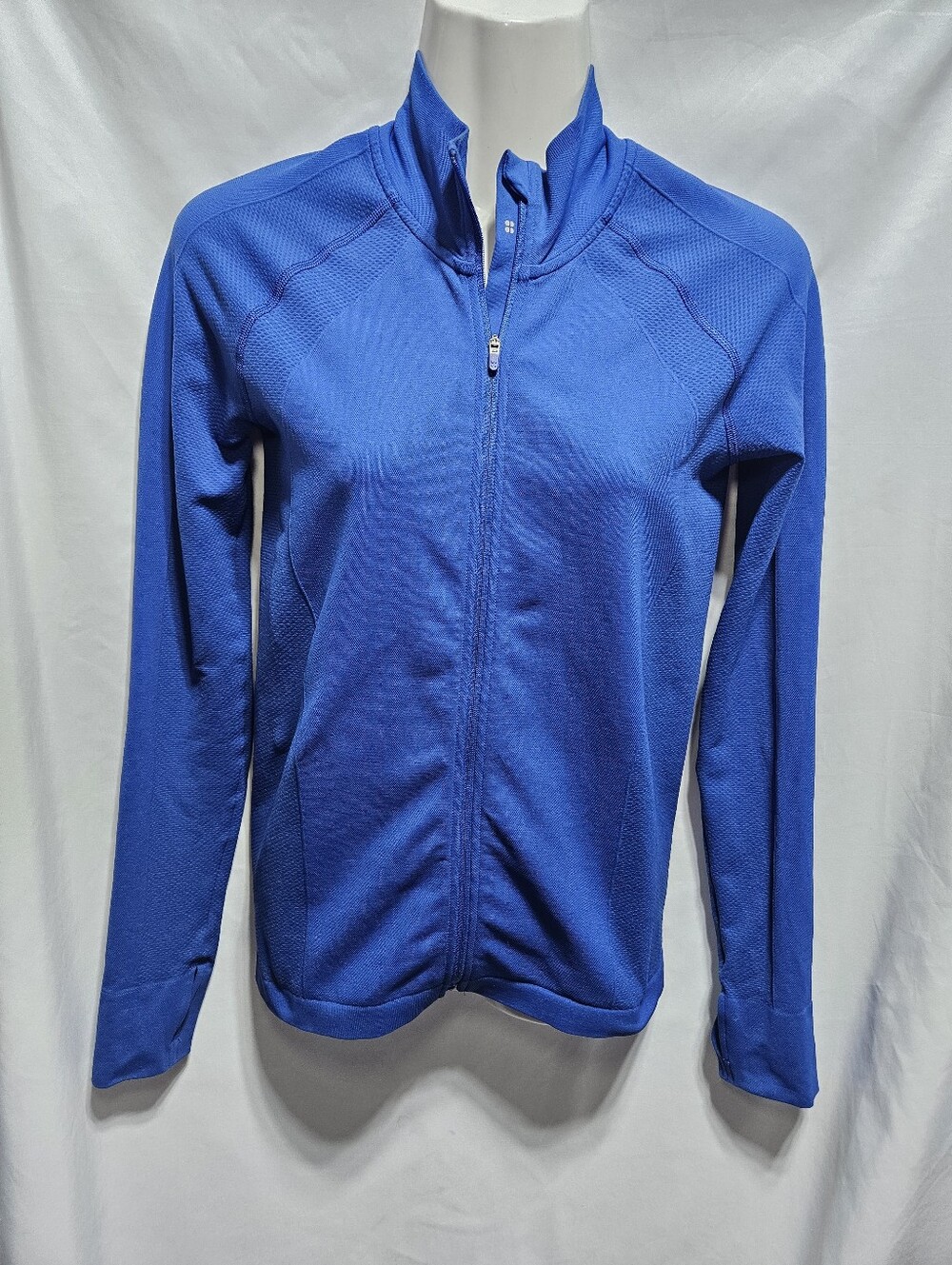 Sweaty Betty Fast Track Zip Up Jacket Blue Athletic Running Training Top Size 4